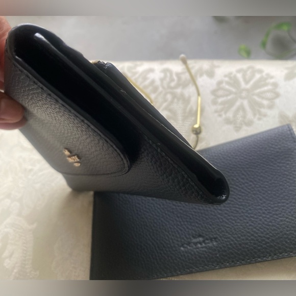 Coach Wallet and Check book •
3 fold Wallet • Carriage Logo - Picture 8 of 15